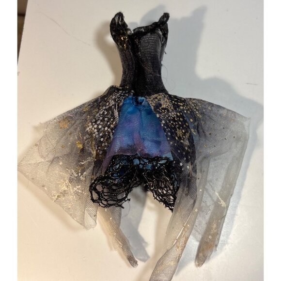 Monster High Dress for Abbey Bominable 13 Wishes Black Blue Gold Snowflake - Picture 4 of 5